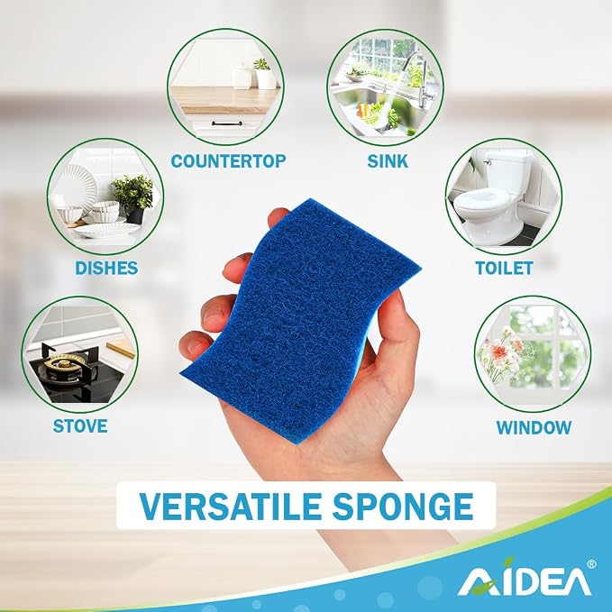 AIDEA Sponges Kitchen, Dish Sponges, Non-Scratch Scrub Sponge | Cleaning Sponge - Image 7