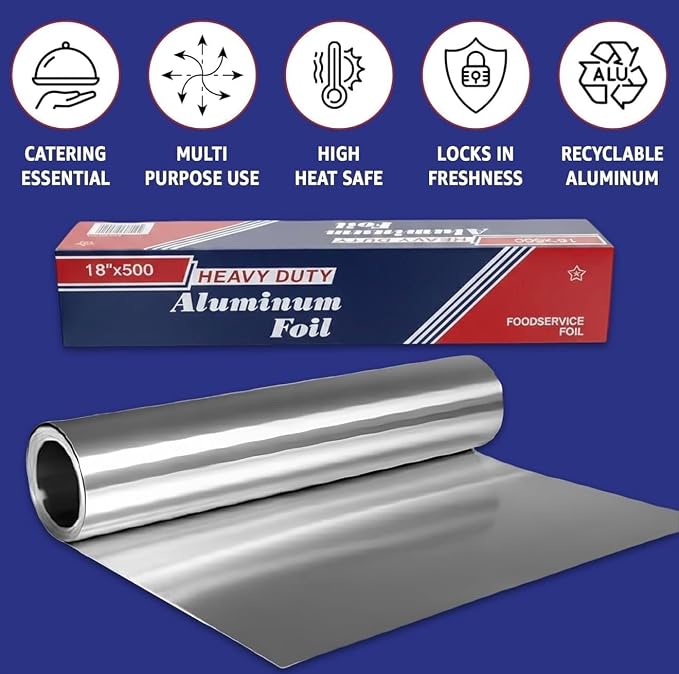 Aluminum Foil, 12x1000 Inches, for Cooking, Commercial use, and Food Storage - Image 5