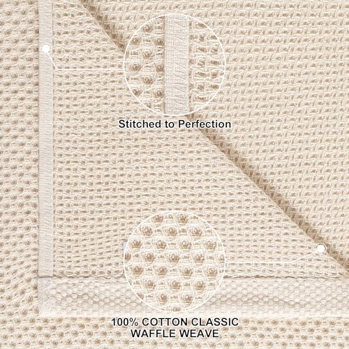 Homaxy 10 Pack 100% Cotton Kitchen Towels and Dishcloths Set - Image 2