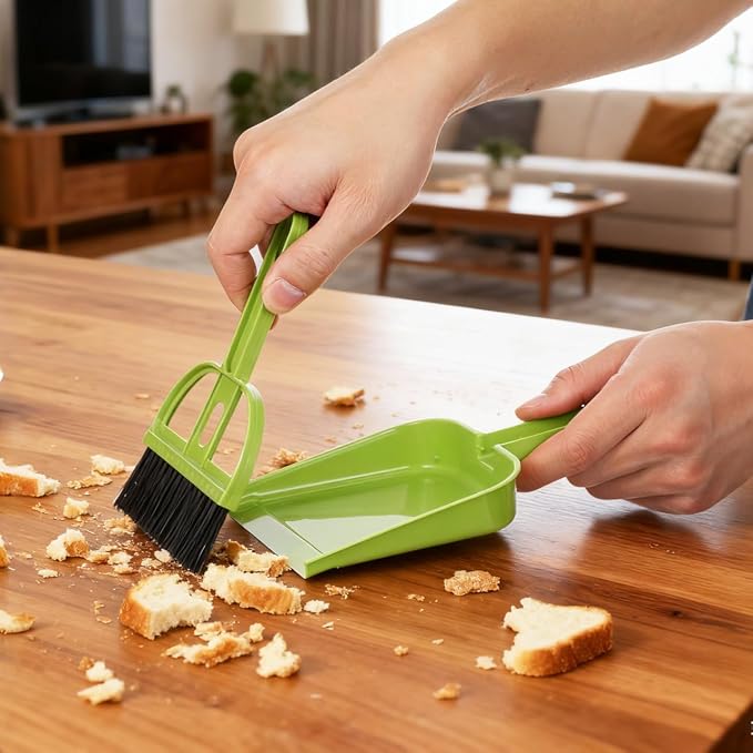 Healifty 18 Pack Mini Dust Pan and Brush Set, Small Broom and Dustpan - Image 6