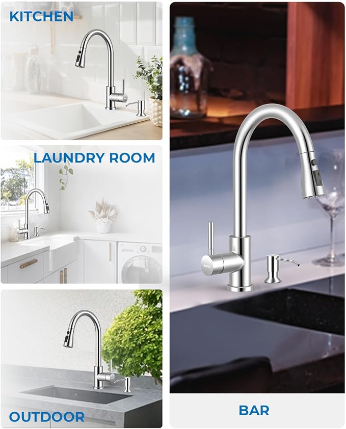 WEWE Pull-Down Kitchen Faucet - Image 8