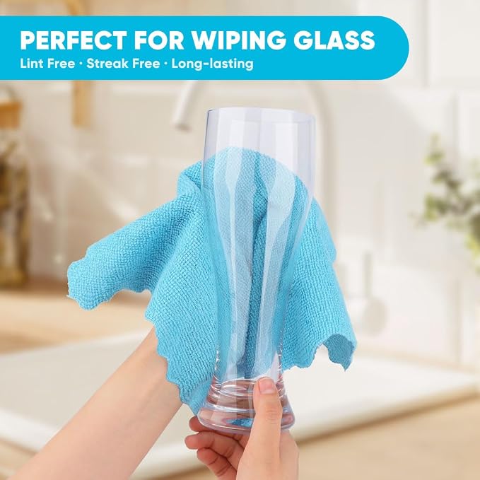 Orighty Microfiber Cleaning Cloth, 400 Pack Highly Absorbent Cleaning Rags - Image 2