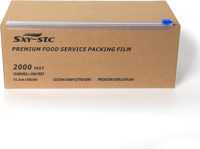 Plastic Food Wrap With Slide Cutter 18"Wide 2000Feet Long 3000 Square Feet Home - Image 3