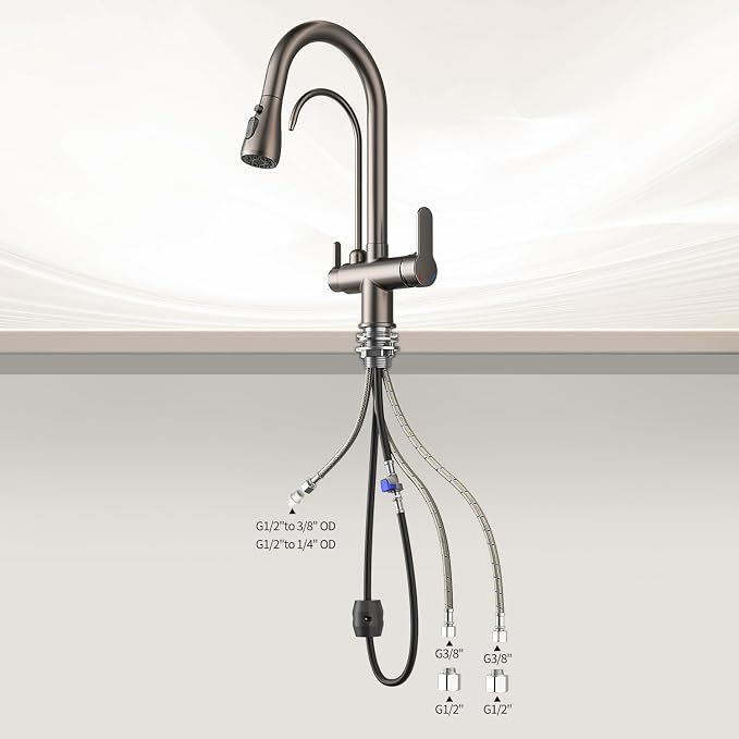 Kitchen Sink Faucet with Pull - Image 6