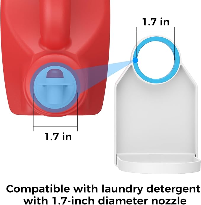 Laundry Detergent Dispenser Cup Holder & Nozzle Force-Saving Switch, Soap - Image 4