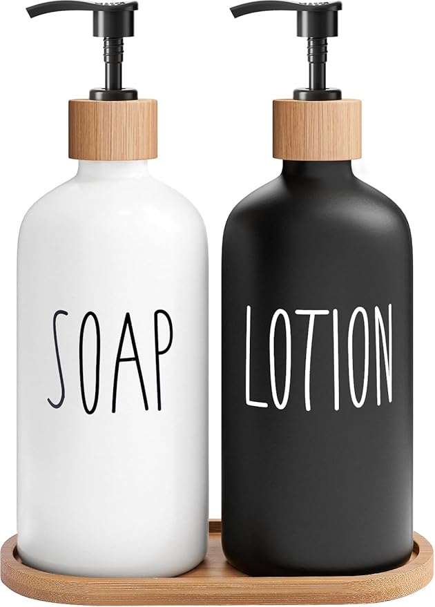MOMEEMO Soap Dispenser Bathroom Set, Suitable by MOMEEMO