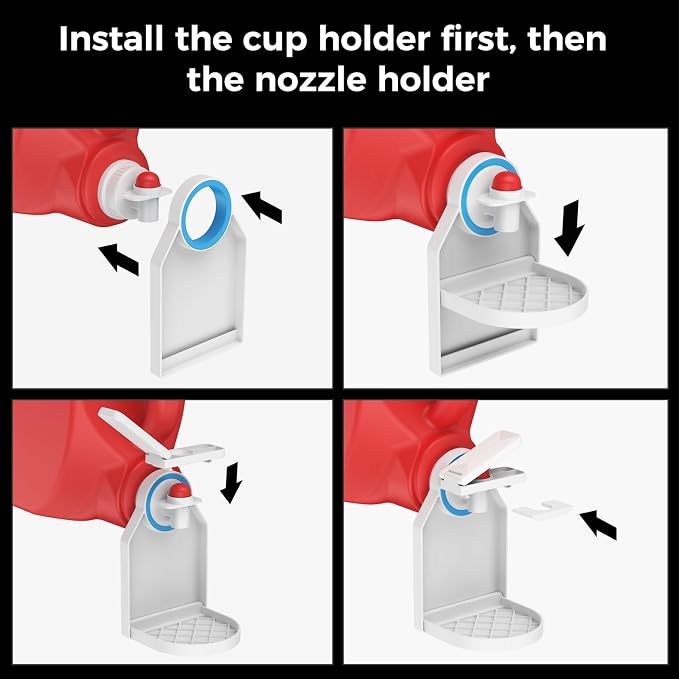 Laundry Detergent Dispenser Cup Holder & Nozzle Force-Saving Switch, Soap - Image 6