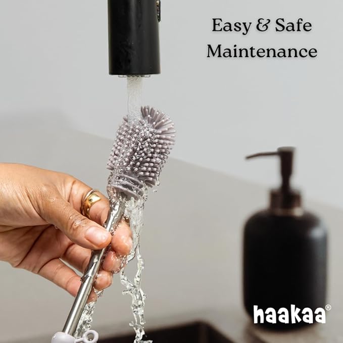 Haakaa Food-Grade Silicone Double-Ended Cleaning Brush | Household Cleaning - Image 5