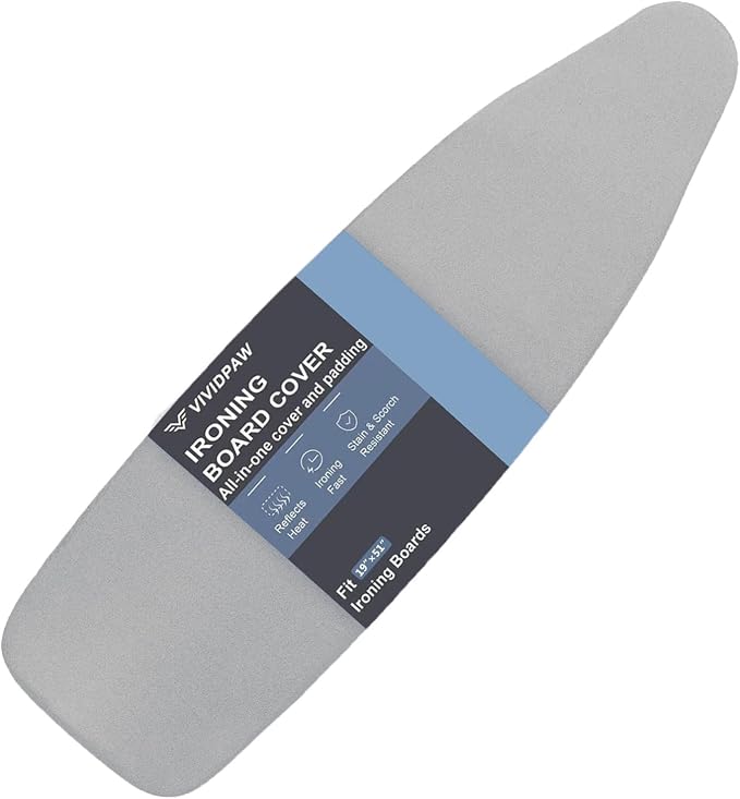VividPaw Extra Large Ironing Board Cover and Pad 19x51, 20x52 Thick Padding by VividPaw
