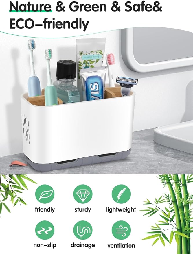 GFWARE Toothbrush Holders for Bathrooms - Image 2