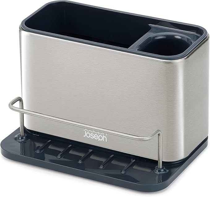 Joseph Joseph Surface Stainless Steel Caddy Sink Area Organizer and Sponge - Image 3