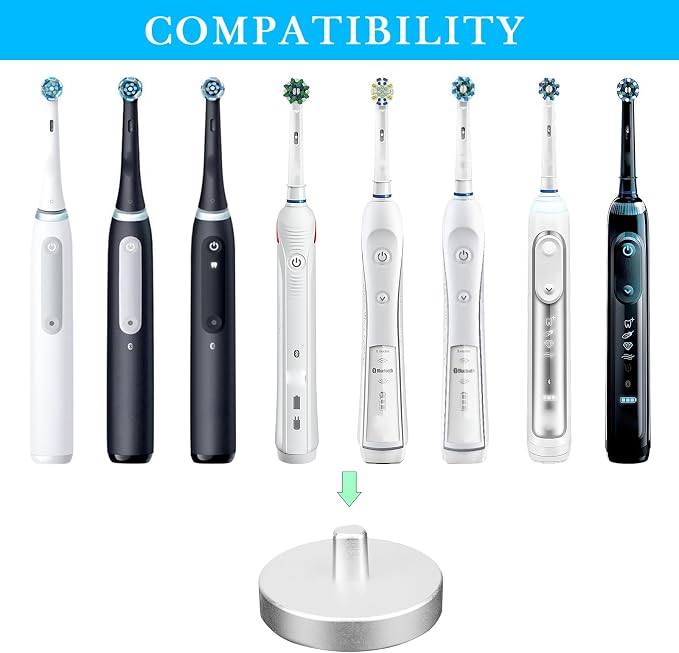 2Pack Silver Electric Toothbrush Holder - Image 4