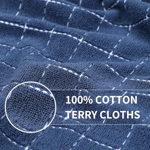 Homaxy 100% Cotton Terry Bulk Kitchen Towels, 15 Pack - Image 2