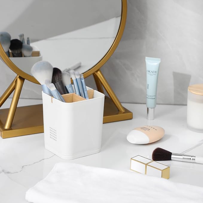 Electric Toothbrush Holder Tooth Brush and Toothpaste Organizer, Drainage Holes - Image 6
