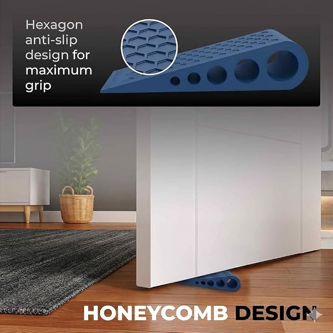 Door Stoppers for Bottom of Door Premium Floor Rubber Door Stop Wedge Made in - Image 4