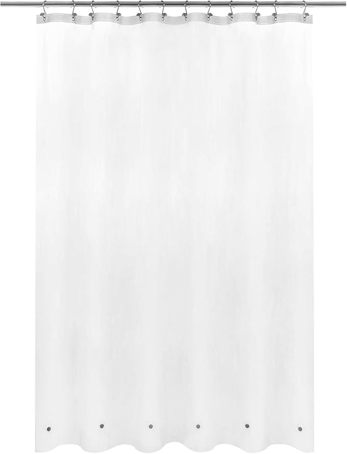 Barossa Design Extra Long Frosted Shower Curtain Liner 72x84 by BarossaDesign