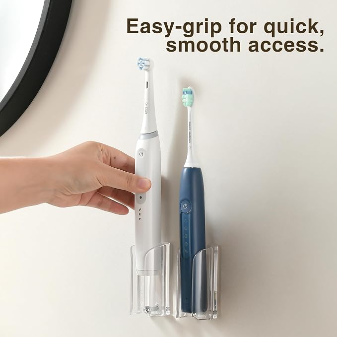 Electric Toothbrush Holder Wall Mount, Adhesive Toothbrush Caddy | Electric - Image 4