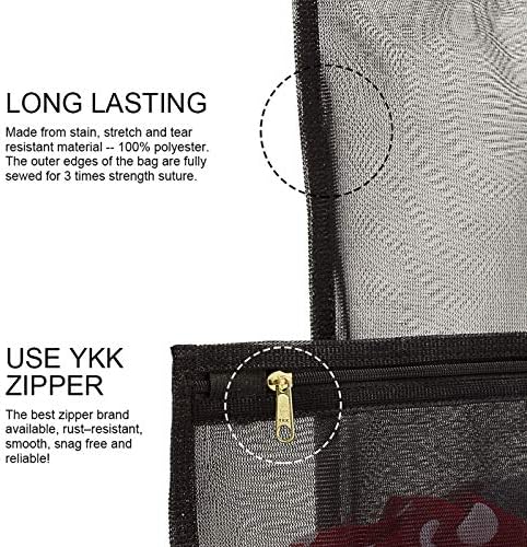 TENRAI 3 Pack Delicates Laundry Bags, Bra Fine Mesh Wash Bag, Use YKK Zipper - Image 3