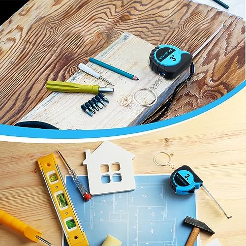 Kanayu 100 Pcs Mini Tape Measure Keychains 3 ft Small Retractable Measuring - Image 5