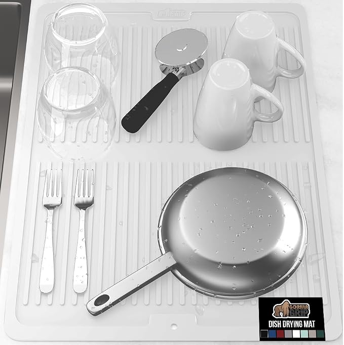 GORILLA GRIP 100% BPA-Free Patented Silicone Dish Drying Mat by Unknown