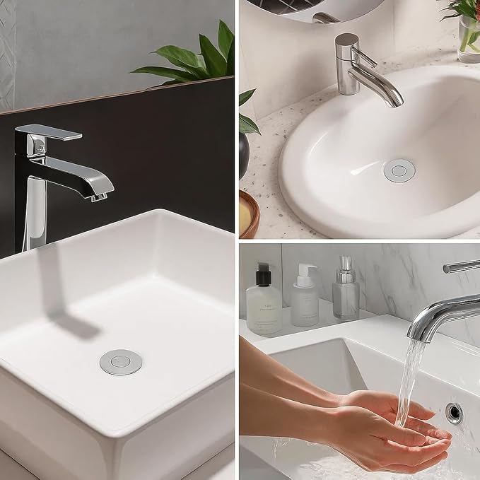 Bathroom Sink Stopper, Pop Up Drain Strainer - Image 8