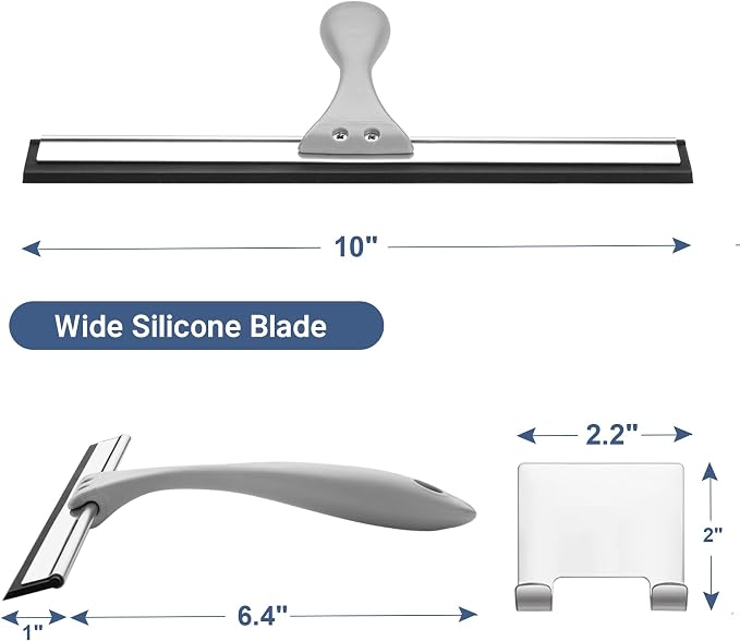 AmazerBath Squeegee for Shower Glass Door, All-Purpose Squeegee - Image 2