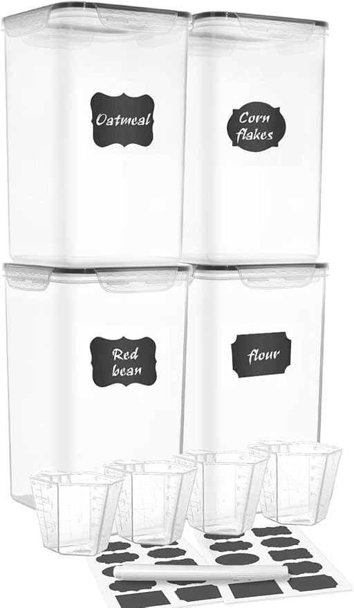 M MCIRCO Extra Large 4 Pack, 6.5L/7qt/220oz Tall Food Storage Containers | - Image 2