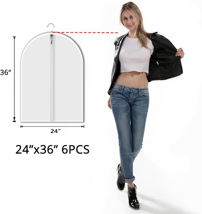 MsKitchen 6 Pack Shirt Garment Bags - Image 2