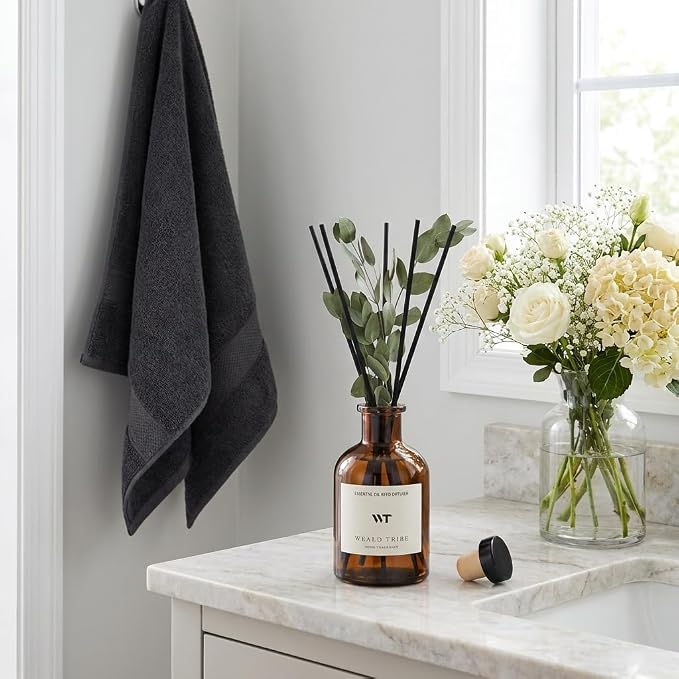 Flower Reed Diffuser Set Eucalyptus & Lavender Scent - Image 5