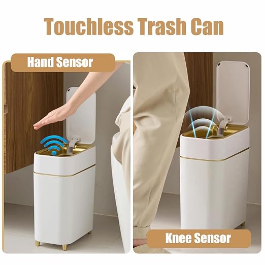 2-Pack - Automatic Compact Trash Can - Smart Garbage Can | Waste Basket - Image 5