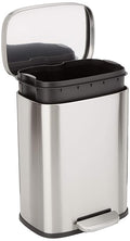 Amazon Basics SMALL Trash Can, 3.1 Gallon, Smudge Resistant Rectangular Bin by AmazonBasics