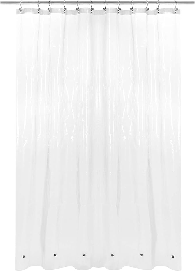 Barossa Design Extra Long Shower Curtain or Liner Heavy Duty 72x80 by BarossaDesign