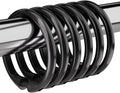 Amazer Black Shower Curtain Hooks Rings, O Shape Plastic Shower Curtain Hooks by Amazer