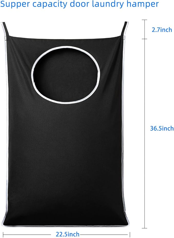ANSTROUT 2 Pack XL Hanging Laundry Hamper, Extra Large Tear-Resistant Door - Image 2