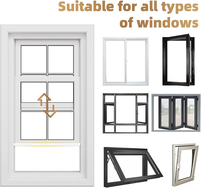 Kneelisa 2Pcs×196” Wedge-Shape Foam Window Weather Stripping Door Seal | - Image 4