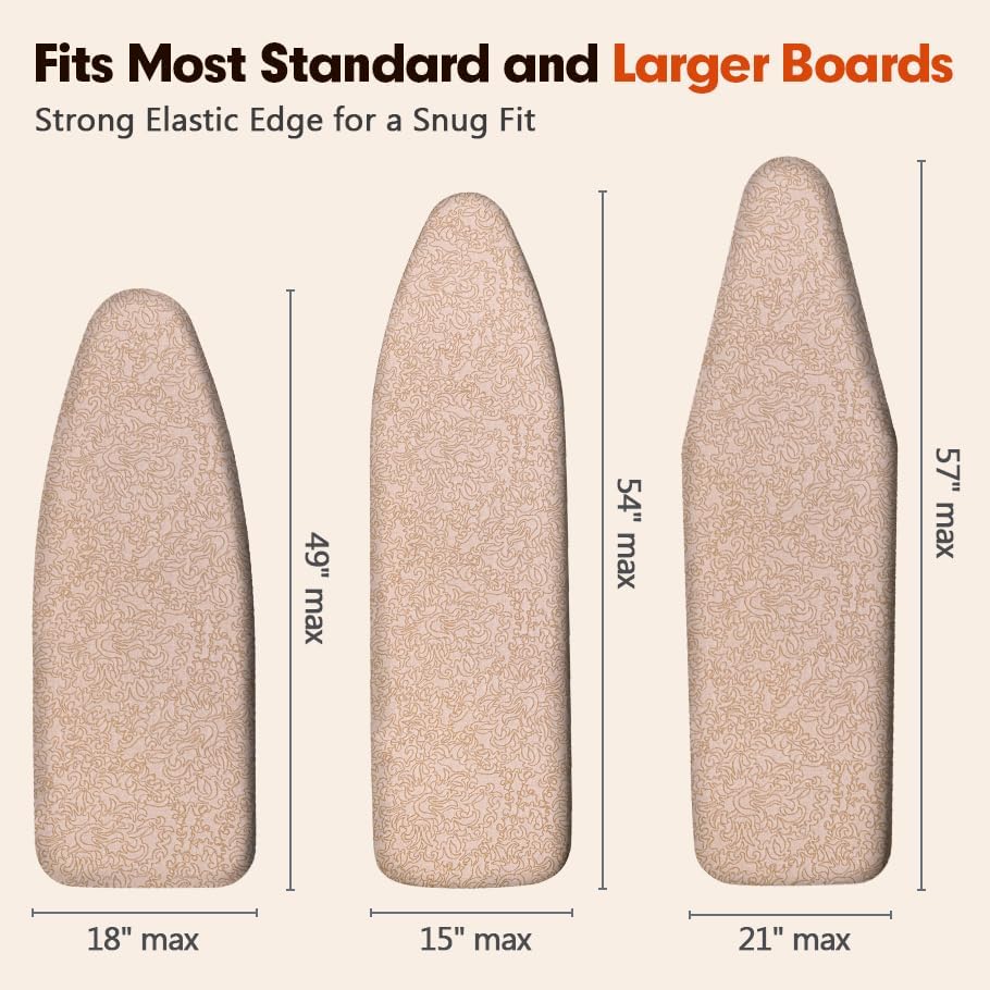 Ironing Board Cover and Pad, Extra Wide 18x49, Extra Thick - Image 7