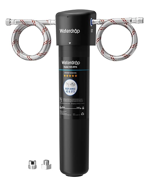 Waterdrop 15UA Under Sink Water Filter System, 19000 Gallons, 2 Years | Reduces by Waterdrop