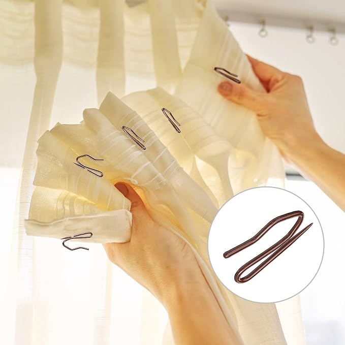 Hotop 60 Pcs 1.65 Inch Curtain Ring and 60 Pcs Pin Hook, 0.98/1.26/1.5/1.65 - Image 4