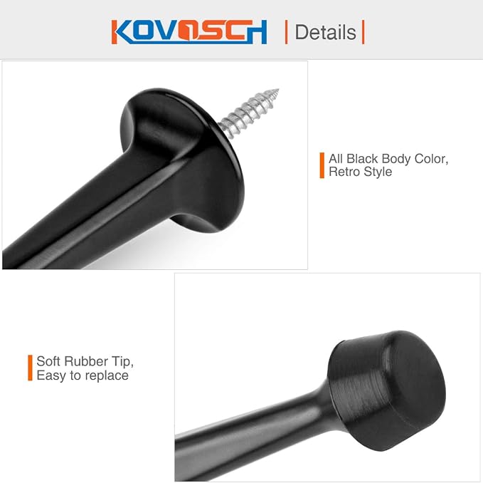 16 Pack Solid Rigid Door Stops - Image 4