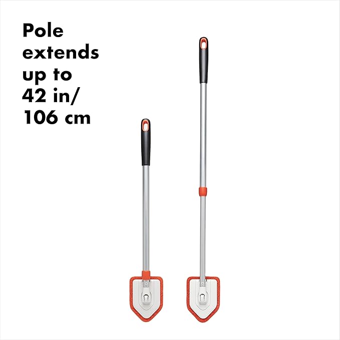 OXO Good Grips Extendable Shower, Tub and Tile Scrubber – 42 in, Versatile - Image 3