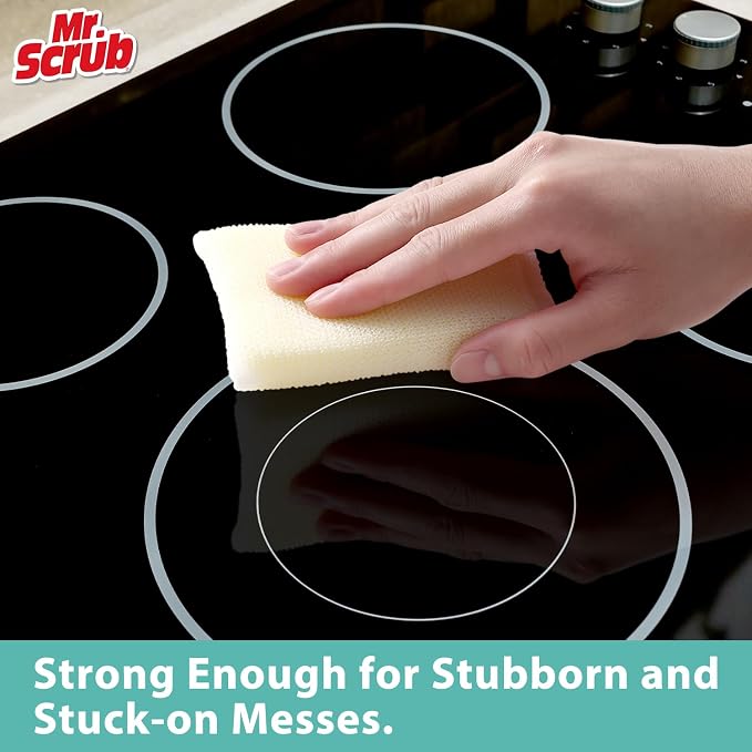 Sponges Kitchen Scrub Dish Sponge Scouring Pad, 96 Pads Cleaning Brush - Image 6