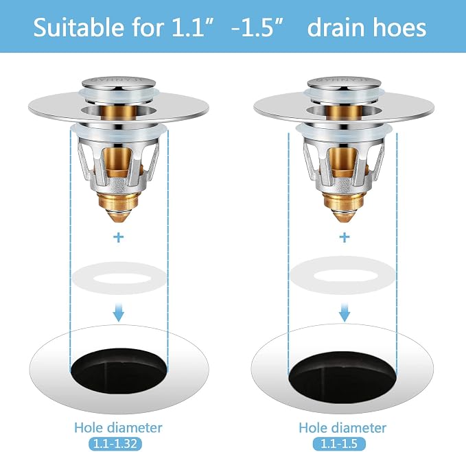 QYHNYJF Bathroom Sink Stopper - Image 3