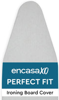 Encasa XO Ironing Board Cover And Pad 42"x14" - 4mm Felt & 2mm foam Metallized by EncasaXO