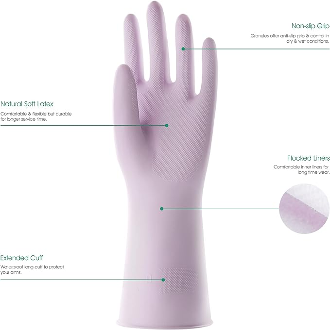 COOLJOB Large Household Rubber Gloves - Image 2