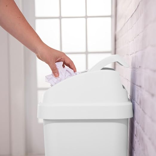 Sterilite Swing Top Wastebasket, Trash Can, 13 Gallon, Garage and Workspace - Image 6