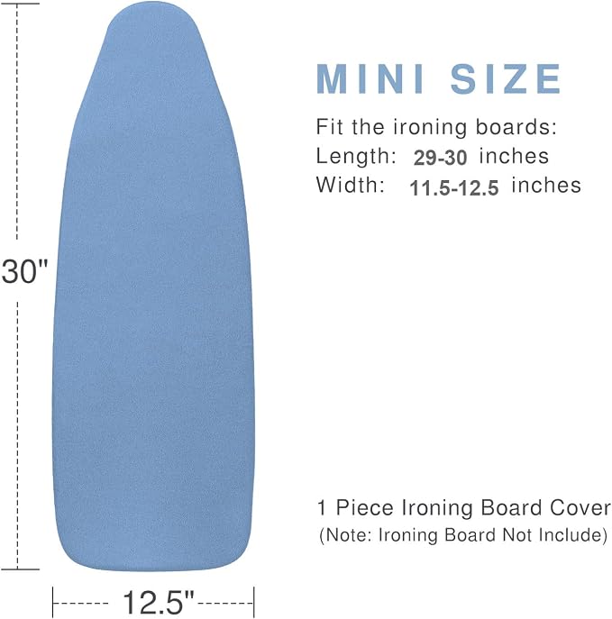 VividPaw Small Ironing Board Cover and Pad 12.5 x 30 Table Top - Image 2