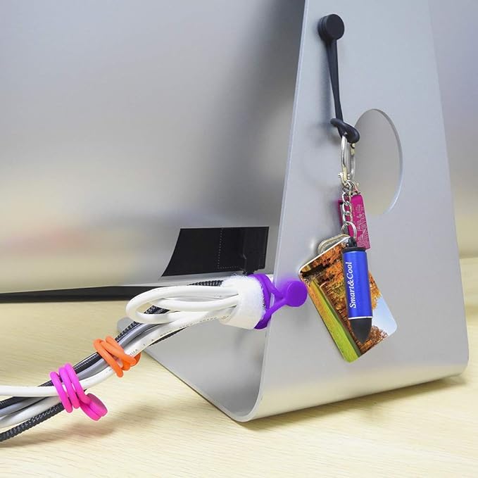 SMART&COOL Reusable Silicone Magnetic Cable Ties, Holding Stuff, Book Markers - Image 5