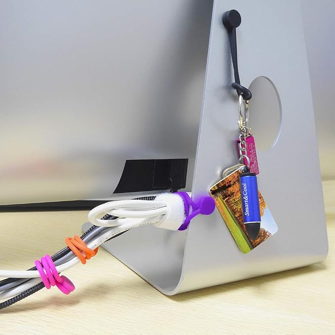 SMART&COOL Reusable Silicone Magnetic Cable Ties, Holding Stuff, Book Markers - Image 5