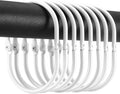 24 Pcs Shower Curtain Rings, Shower Curtain Hooks, Oval Snap Shower Rings by Goowin