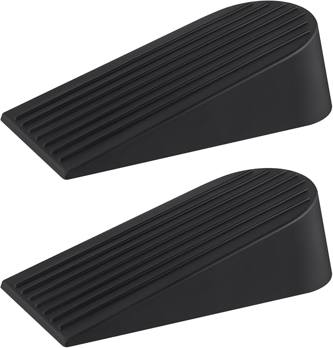 JZWBLILY Big Door Stoppers for Bottom of Door on Floor, Premium Big Rubber Door by JZWBLILY